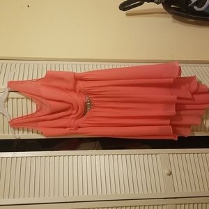 Alfred Angelo Size 22W Coral Bridesmaids/Formal Dress